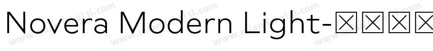 Novera Modern Light字体转换